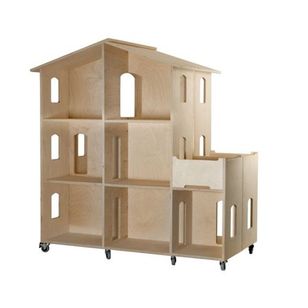 MICKI Dockhus på hjul Educational - Lyreco - Skola och förskola - Lekmaterial - Dockhus, bondgård och lekhus