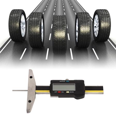 LCD-digitaalinen rengaspinnan syvyysmittari ty kalu tuuman ja mm:n muunnoksella Kannettava autoille, kuorma-autoille, maastureille, moottoripy rille, 