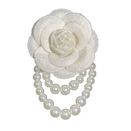 Elegant Luksus Stof Camellia Brocher Flower Badge Pin Vintag