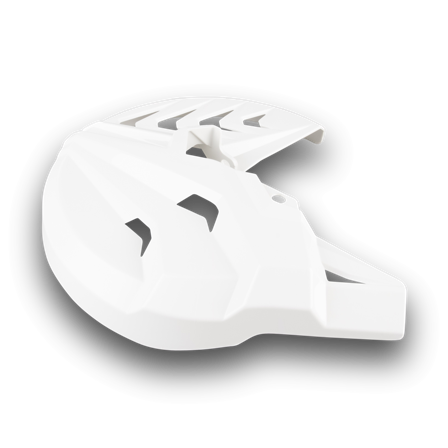 Polisport Brake Disc Protection & Lower Fork Leg Cover White-Black - Honda CRF 250R 2010-2014