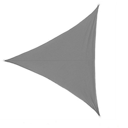 Trekant Solsejl - Oxford-stof, vandtæt og UV-beskyttelse til udendørs terrasser, haver og legepladser Gray