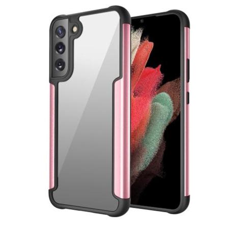 Samsung Galaxy S22 Skal Shockproof Hybrid Roséguld