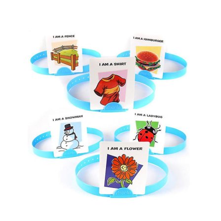 Spill Gjett Hva Er Jeg Kortspill Festbrettspill for barn, venner og familier