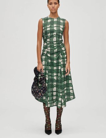 STINE GOYA 2429 Checkered Cady, Sleeveless Gat - Green - XS