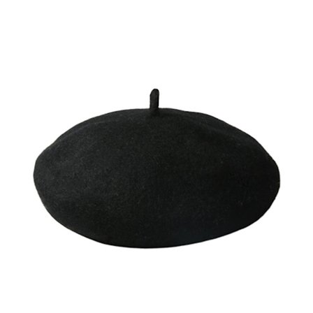 Lasten lämmin beretti vauvan villahattu ulkoilmaan talveksi tytölle syksyyn lapset - Koko M (musta)MustaM