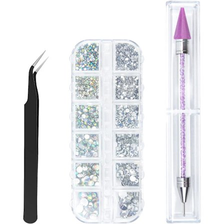 1500 kpl strassia 6 kokoa litteä takakivi, Crystal AB Rhineston