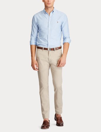 Polo Ralph Lauren Stretch Slim Fit Washed Chino Pant - Beige - 33 x 32