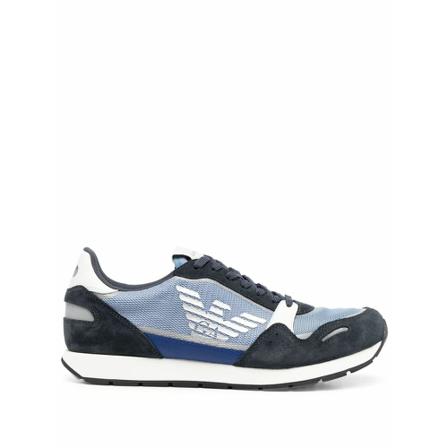 Emporio Armani, Sneakers Blauw, Heren, Maat:45 EU