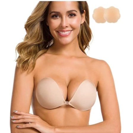 Niidor självhäftande bh Strapless Sticky Invisible Push-up silikon