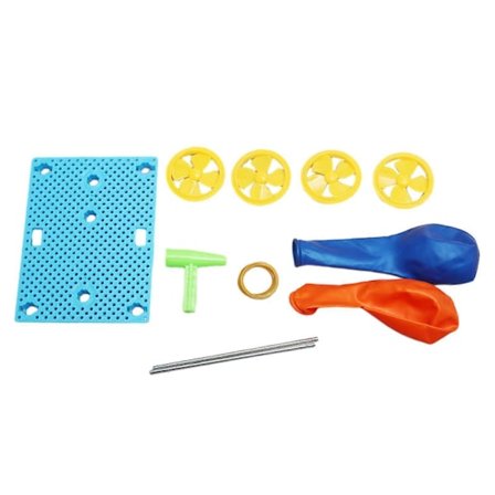 DIY Ballon Launcher Legetøj Videnskabelige Videnskab Eksperiment Kits Ballon Drevet Bil Tidlig Uddannelse til Venner Kvindelige Studerende (LGL)