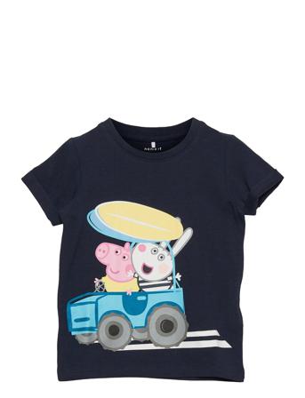 Nmmpeppapig Mase Ss Top Pep T-shirt Blå Name It