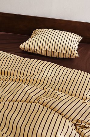 Jotex - Pussilakanasetti Orgaaninen Keltainen/ruskea Keltainen/ruskea - SIMA - Osta Kapeat sängyt Jotex