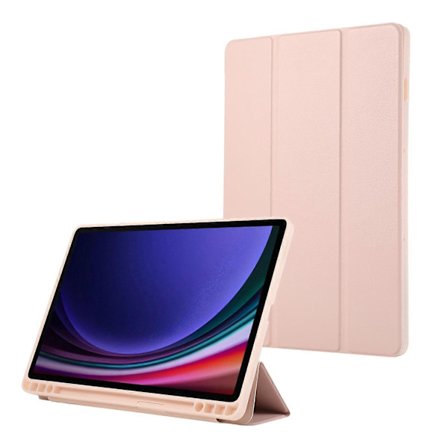 Pure Color TPU-nahkainen 3-osainen tablettikotelo kynäpaikalla Samsung Galaxy Tab S10 FE/S9 FE -laitteelle