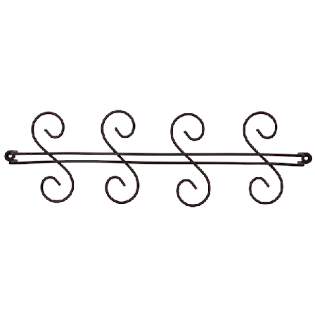 Vintage Brons Vinglasställ, Enkel och Trendig Design Utrymmesbesparande Under Skåp Stamglasställ, Kraftig Hängande Hållare För 8 Vinglas,