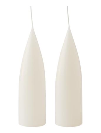Hand Dipped C -Shaped Candles, 2 Pack Home Decoration Candles Block Candles Cream Kunstindustrien