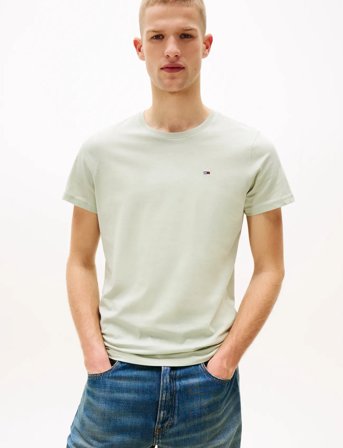 Tommy Jeans Tjm Xslim Jersey Tee - White - S
