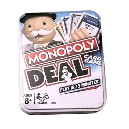 Monopoly Deal Hurtigt kortspil til familier, børn fra 8 år og 2-5 spillere Puslespil for at styrke venskabet