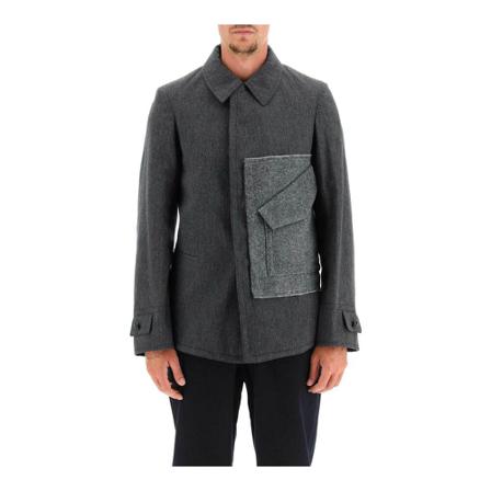 Maison Margiela Memory of' wool blend Jakke Grå, Herre