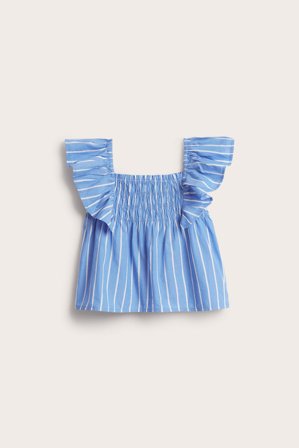 Kappahl | Stripete volangtopp | Blå