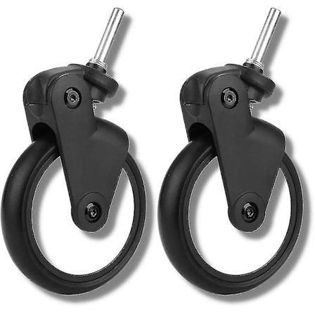 Baby Jogger Hjul, Babyzen Yoyo Gummi Dæk Forhjul, Klapvognstilbehør til Yoya Vovo, Klapvogn med Værktøj (1 Par Foran)