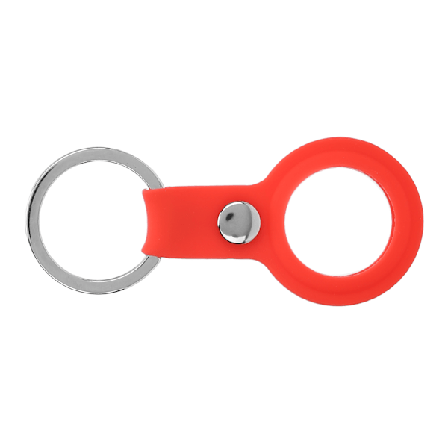 AntiLost silikone nøglering lokalisator ærme skal beskyttende cover etui til IOS (rød)