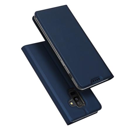 Samsung Galaxy A6 Plus - Fodral Med Kortfack (skin Pro Series) Marinblå