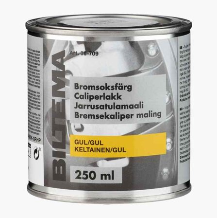 Biltema - Caliperlakk gul 250 ml