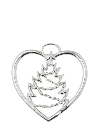 Hjerte Juletre H7.5 Forsølvet Home Decoration Christmas Decoration Christmas Accessories Sølv Rosendahl
