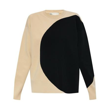 Tory Burch, Round-neck Knitwear Beige, Dames, Maat:S