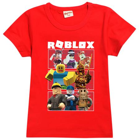 Roblox Print Tee Barn Pojkar Flickor Kortärmad Sommar T-shirt