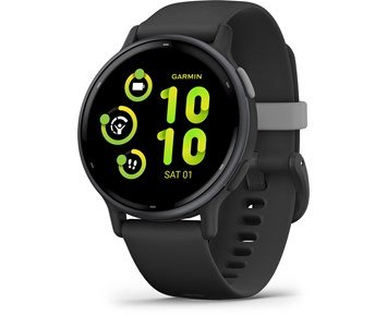 Garmin-vivoactive 5, GPS, WiFi, Black/Slate WW - B-vare-Smartklokke med GPS for deg som er aktiv-Personal training-Smartklokker