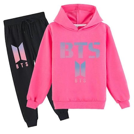 Kpop BTS Hættetrøjer og Love Yourself Hættetrøjer Bukser Todelt Sæt