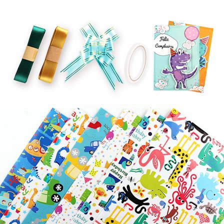 Tjockt bestruket papper, tecknat presentpapper, söta barnleksaker