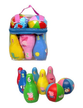 Peppa Pig - Soft Bowling Set Patterned Barbo Toys