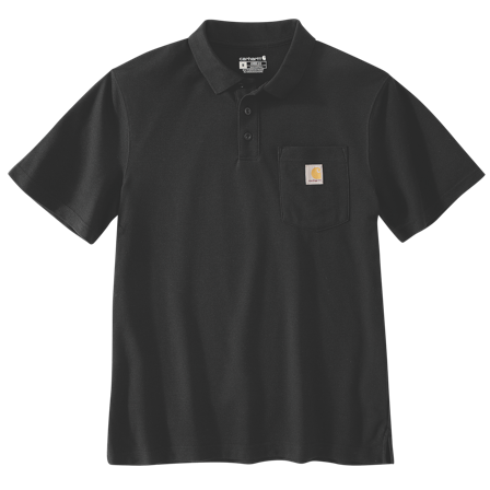 Carhartt 106685BLK Pikétrøje sort Sort, Tøj