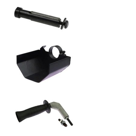 Hand hållen linjär polerare delar, vinkel slip adapter, skyddande kåpa, förlängning handtag