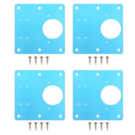 Skåpsgångjärnsreparationsplatta med hål, för reparation av skåpdörrar och trämöbler, tillverkad av rostfritt stål