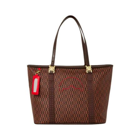 Sprayground, Tote Bags Bruin, Dames, Maat:ONE Size,leer