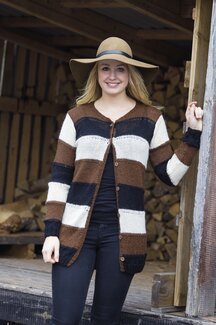 Strikkeoppskrift Kofte med tapte masker - Järbo