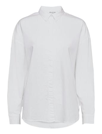 Slfhema Ls Shirt B Langermet Skjorte Hvit Selected Femme*Betinget Tilbud