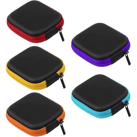5 Pak Mini Eva Opbevaringsbokse Til Hovedtelefoner Og Øretelefoner