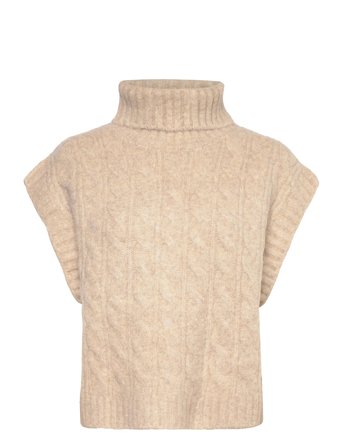 Lollys Laundry Fresnoll Knit Vest Sl - Beige - M
