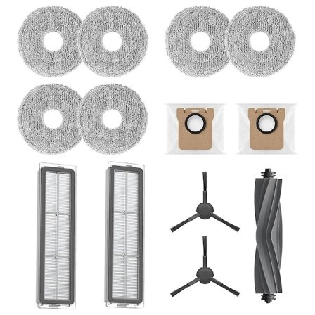 För L20 Ultra Huvudsidoborste Hepa Filter Moppduk Dammpåsar Dammsugare Reservdelar