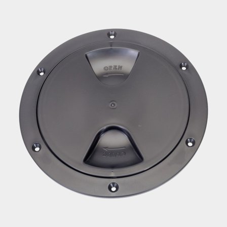 Inspektionsluge Seldén, rund, Ø170/125 mm, med skruelåg, sort