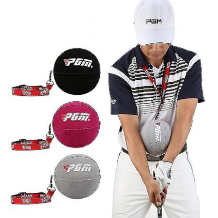 Uppblåsbar Golf Smart Bolltränare Bärbar Svingarmkorrigerare Black