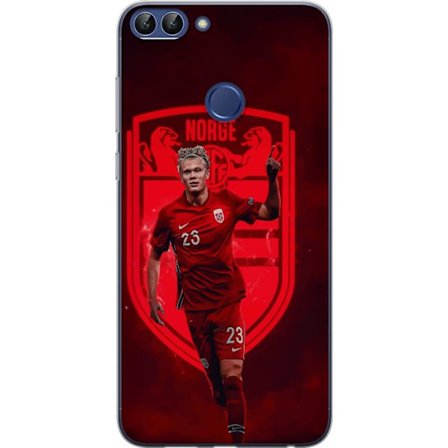 Kompatibelt Mobildeksel til Huawei P smart Erling Haaland Manchester City Norge fotball målmaskin angriper sterk fysikk fart og kliniske avslutninger