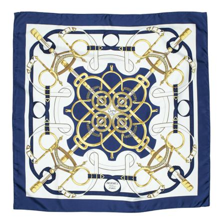 Hermès Vintage, Pre-owned Scarf Blauw, Dames, Maat:ONE Size