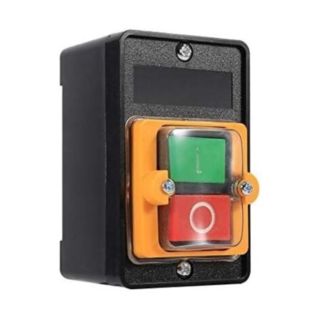 Trykknapkontakt, Keenso Sikkerhedsafbryder Nødstop Vandtæt 78mm ON/OFF 380V 10A Tilbehør til værktøjsmaskiner