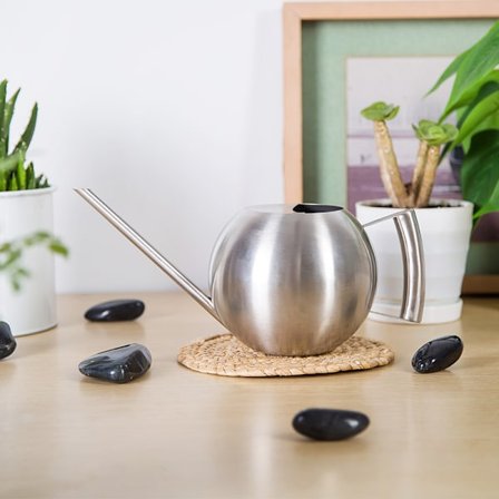 1000 ml rustfritt stål vanningskanne med lang tut for kjøkken,