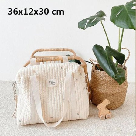 Äitiyslaukku puuvillakangas LTULIP TULIP